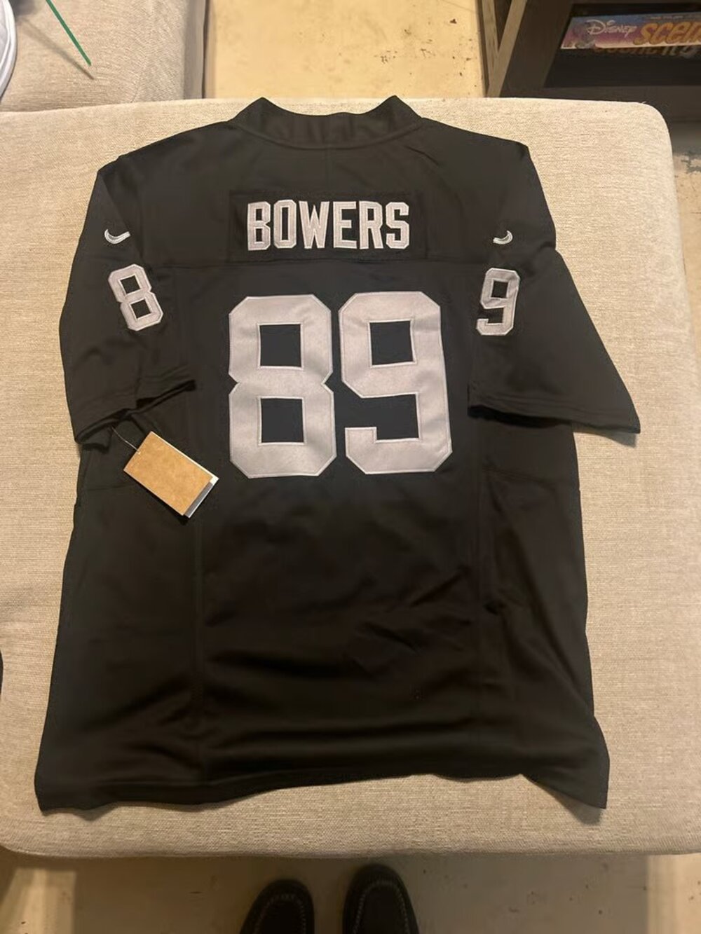 Brock Bowers Black Vapor Stitched Jersey